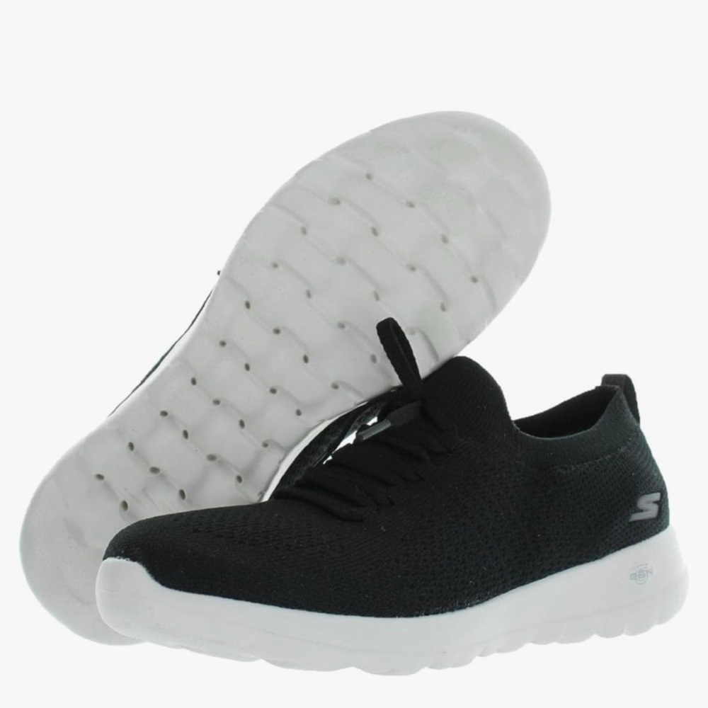Sketches Performance Go WALK Joy Faux Tie Spip_on Sneakers size 10